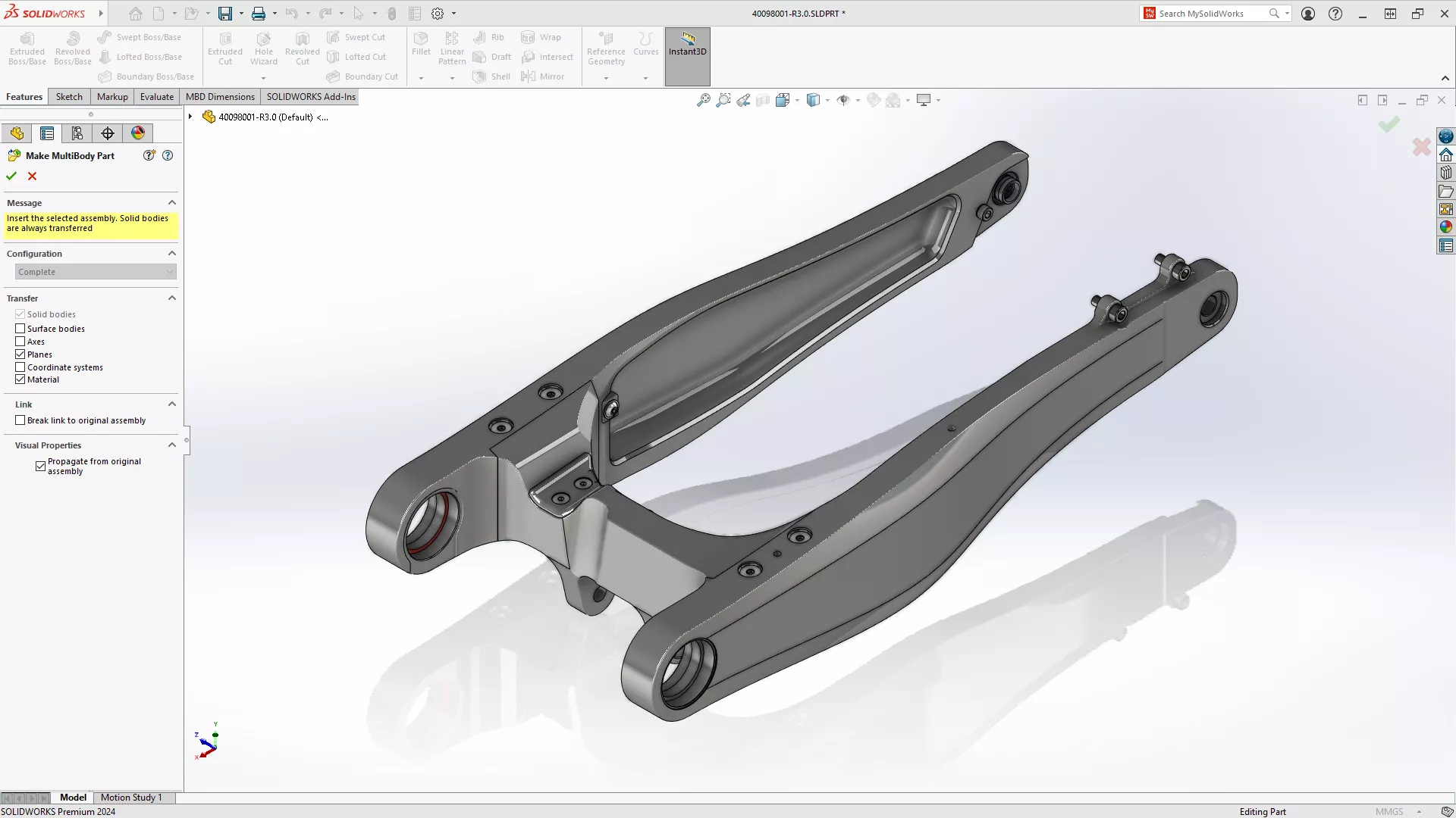 what's new in solidworks 2024: top 10 new features 9 solidworks%20makemultibodypart