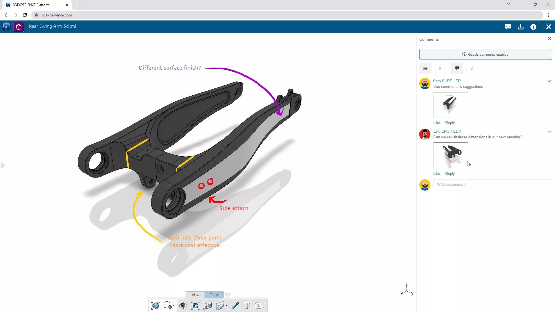 what's new in solidworks 2024: top 10 new features 5 ues%20xwc%20shareandmarkup