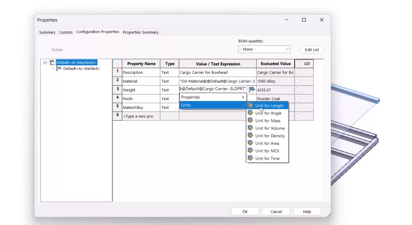 5 NEW Time-Saving Sheet Metal & Fabrication Tools: What’s New in SOLIDWORKS 2024 5 05 Cut List Items