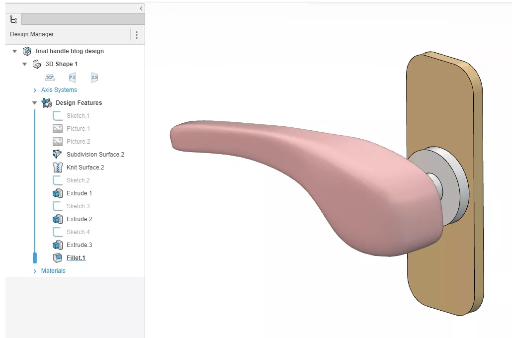 how to start subdivision modelling with 3d sculptor | basic workflow tutorial 1 xshape%20handle%20feature%20tree