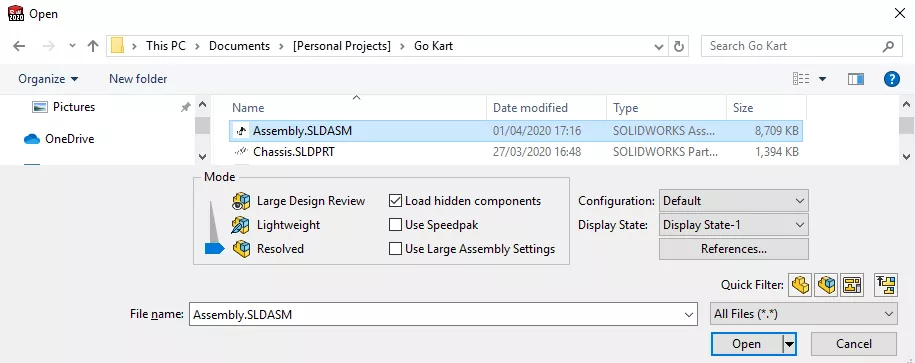 open modes 2020 assembly