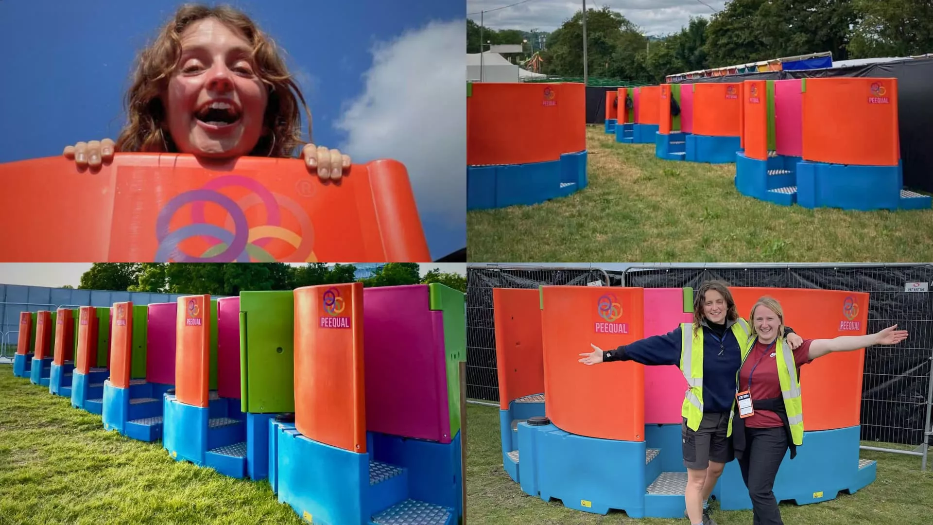 peequal and founders at various festival sites across the uk. peequal and founders at various festival sites across the uk.