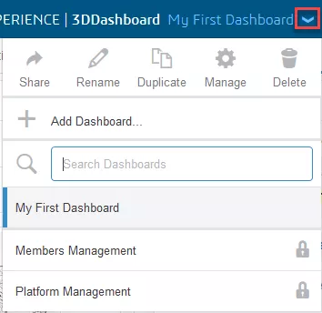 3d experience - dashboard creation 1 firstdashboard