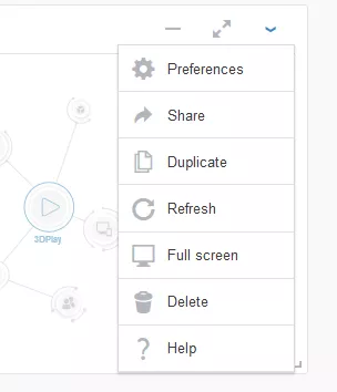 3d experience - dashboard creation 7 preferences