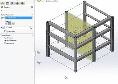 sketching on the features