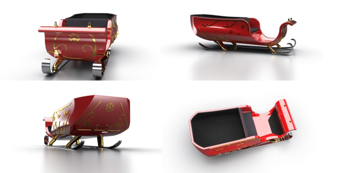 solidworks santas sleigh redesign